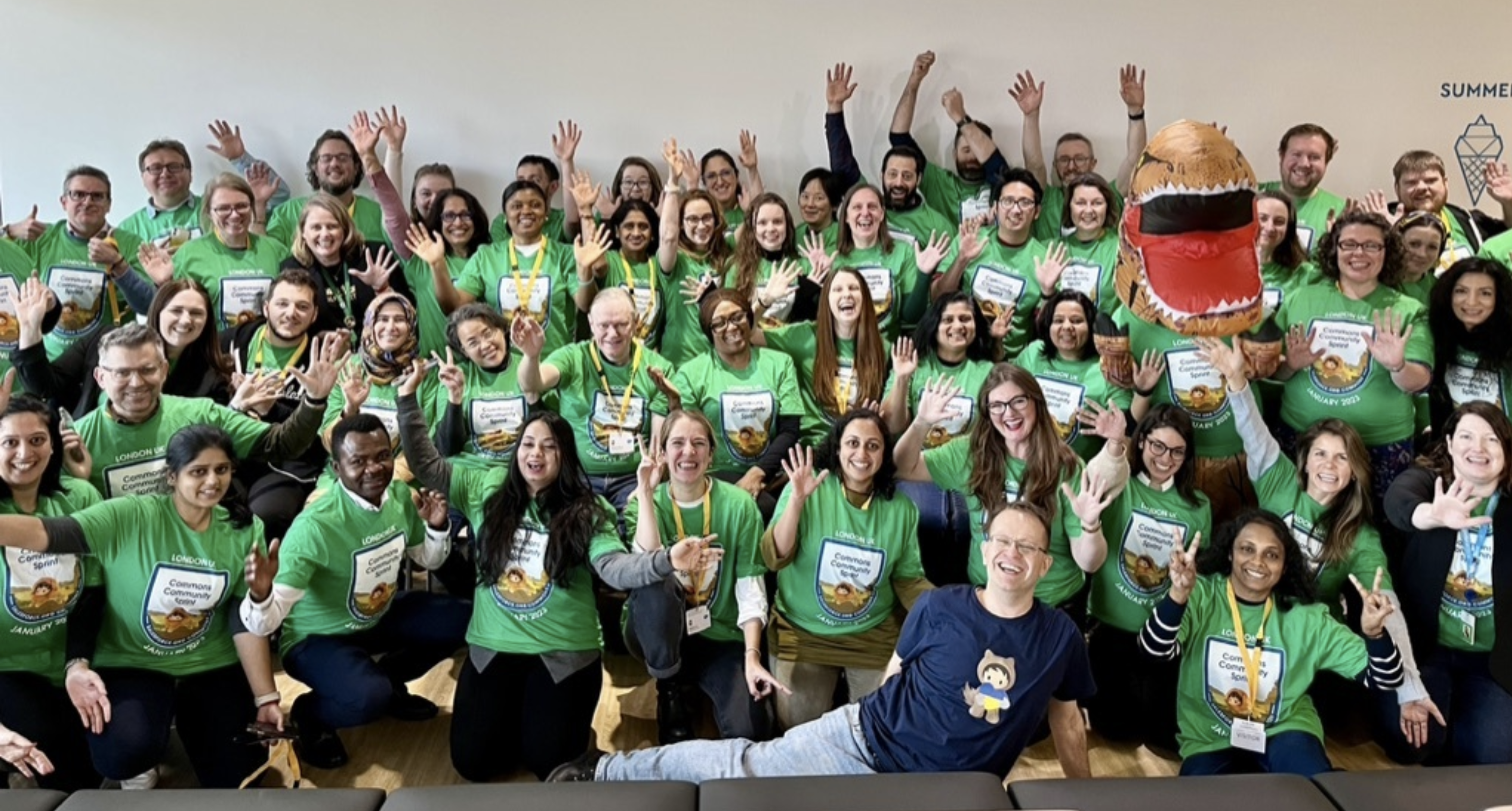 group photo of everyone at the nonprofit commons sprint