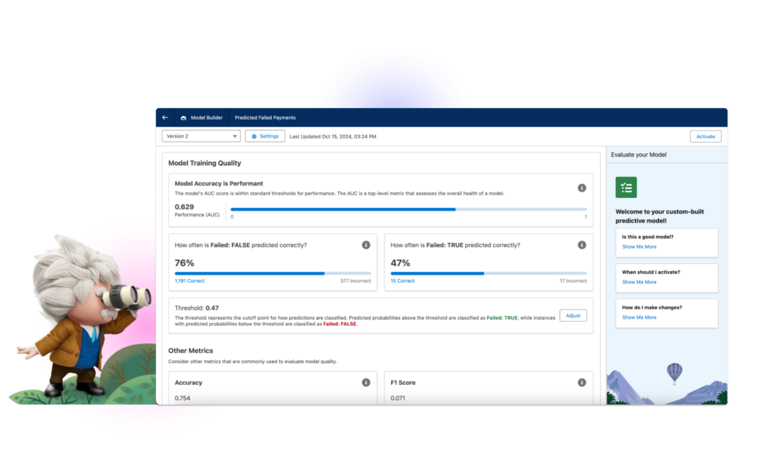 Predictive AI with Data Cloud with Einstein Studio, part 3